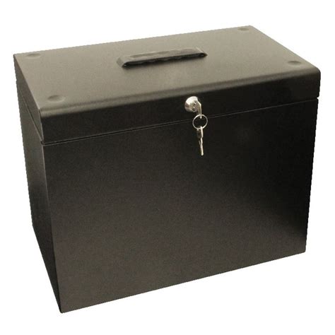 a4 metal file box black|cathedral a4 metal box file.